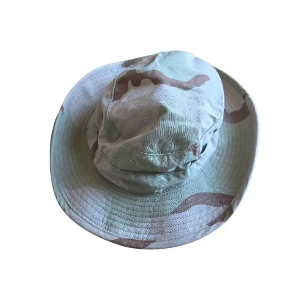 Us military multicolor camouflage bucket hat Sz 7 as is